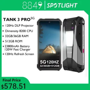 Rugged Smartphone 5G with 100 Lumens